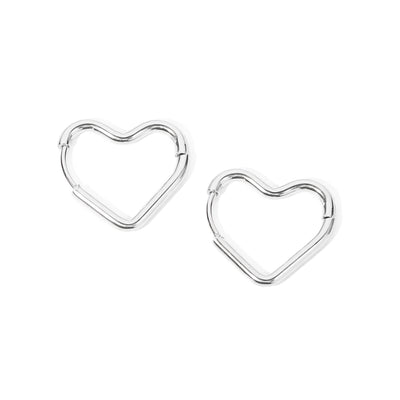 Hjerte hoops i titanium