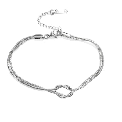 Armbånd med knude i titanium