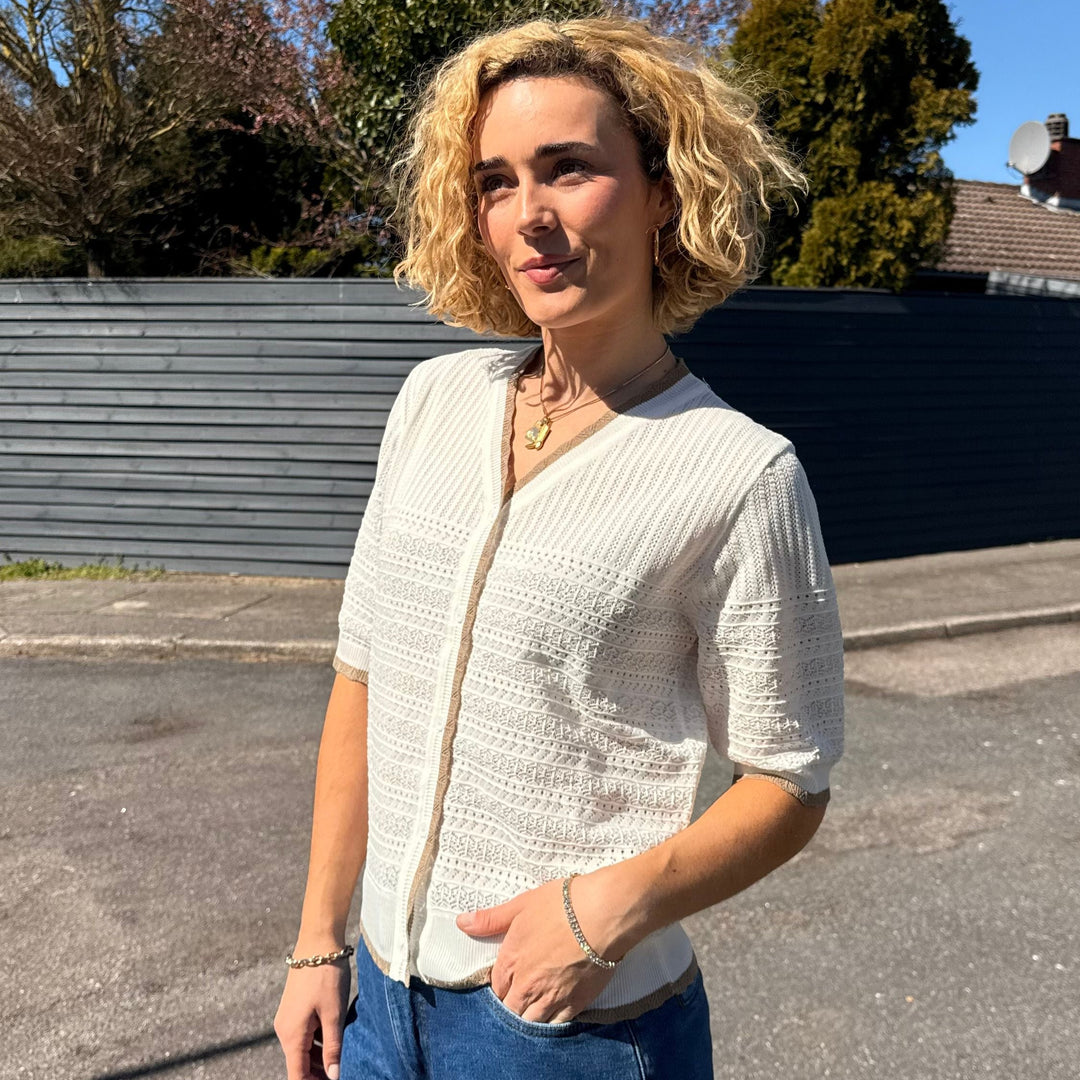 Dobbelt tennis armbånd med zirkoner - 18 karat forgyldt ædelstål