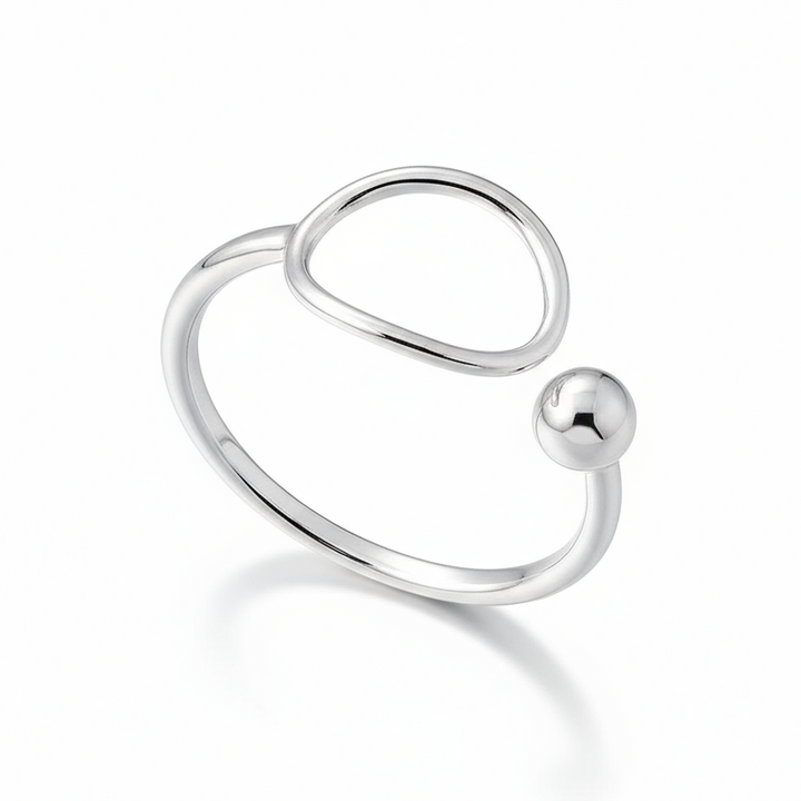 Ring åben cirkel - titanium
