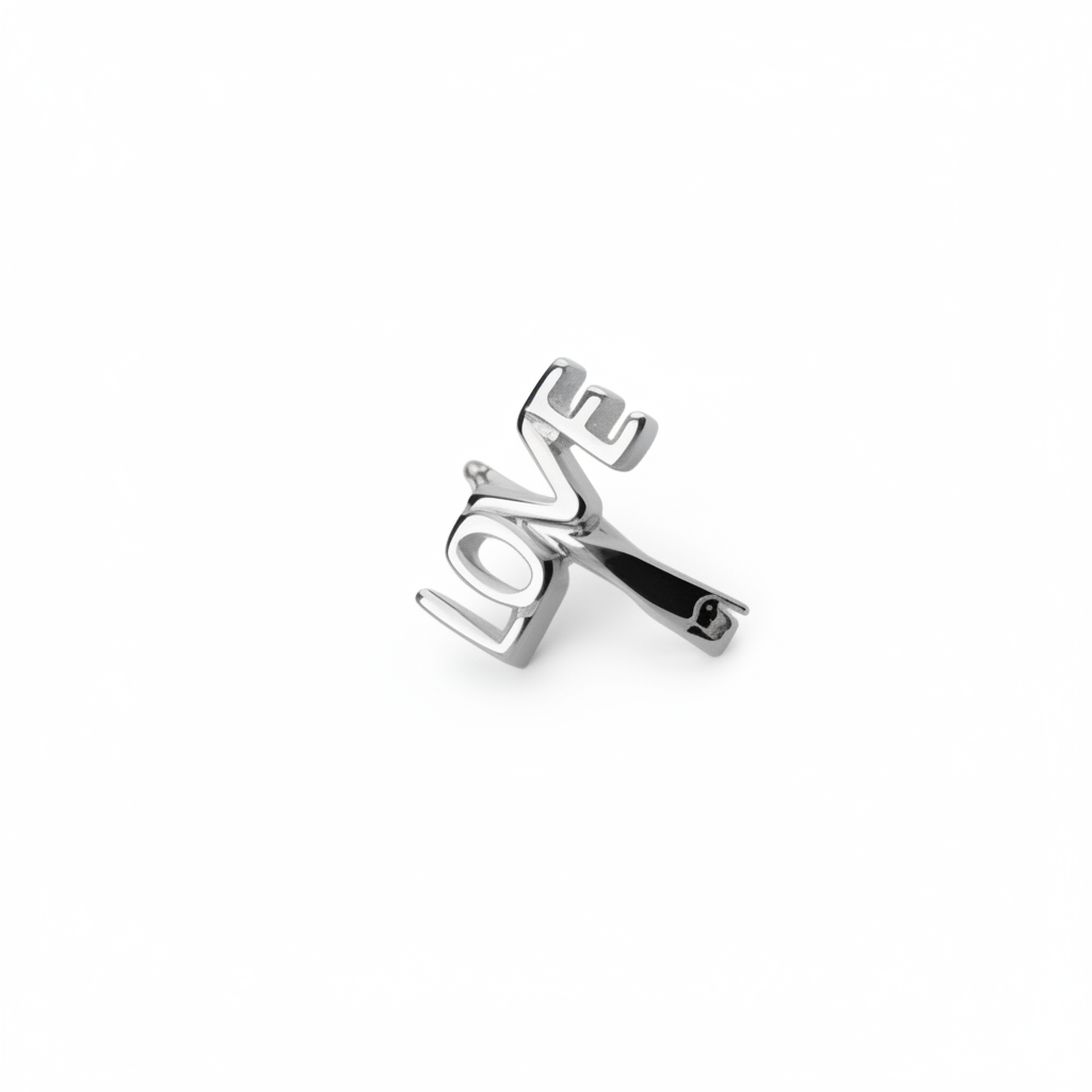 Love huggie ørering i sterlingsølv