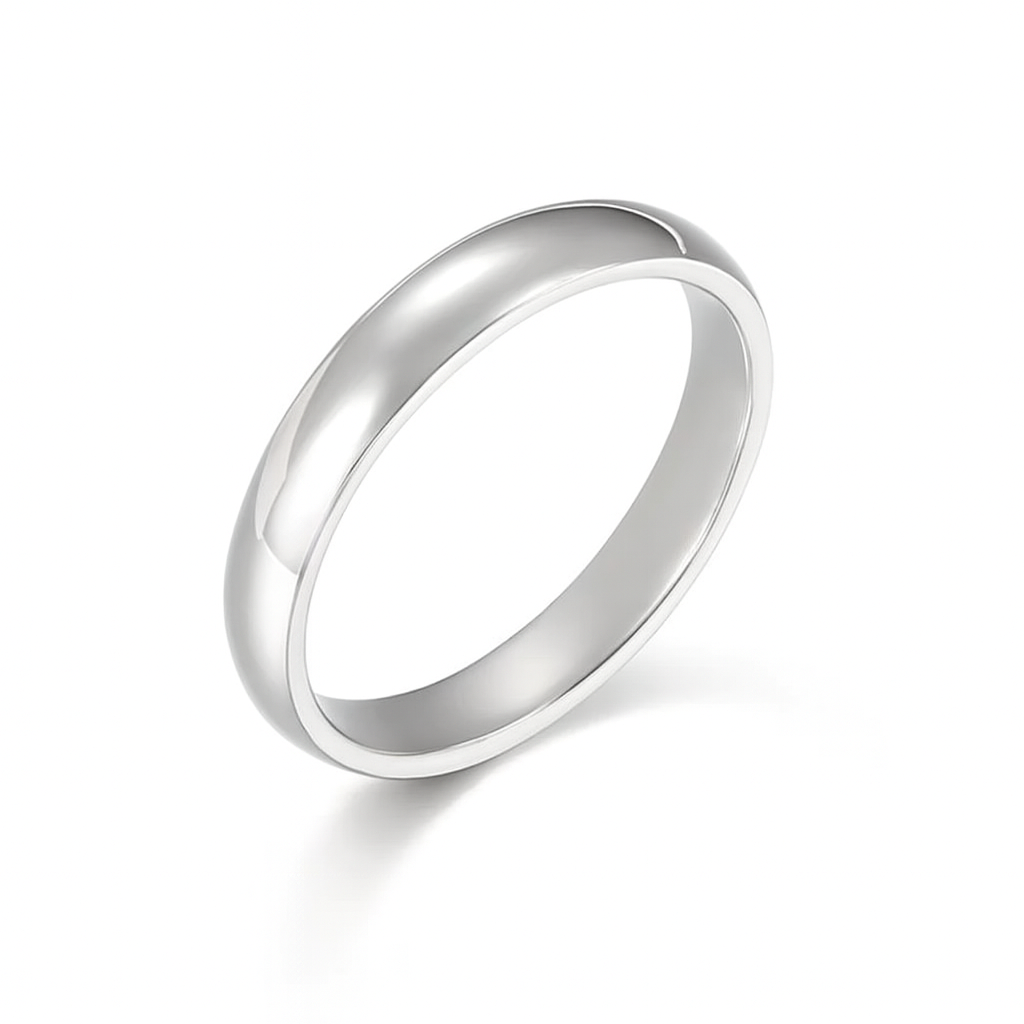 Band ring 4mm. i titanium