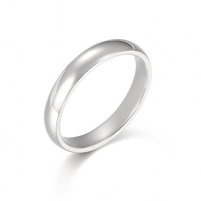 Band ring 4mm. i titanium
