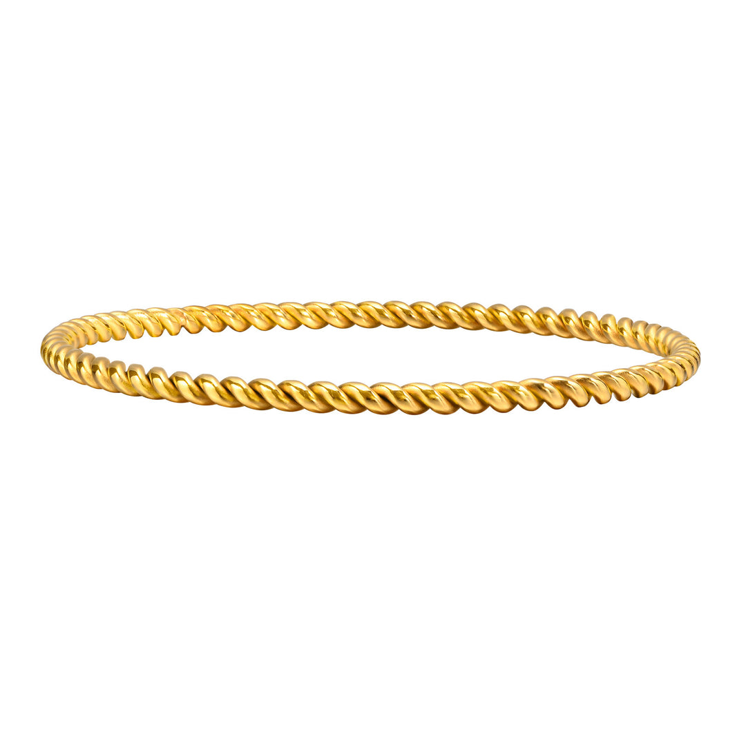 Armring snoet 3mm - 18 karat forgyldt ædelstål