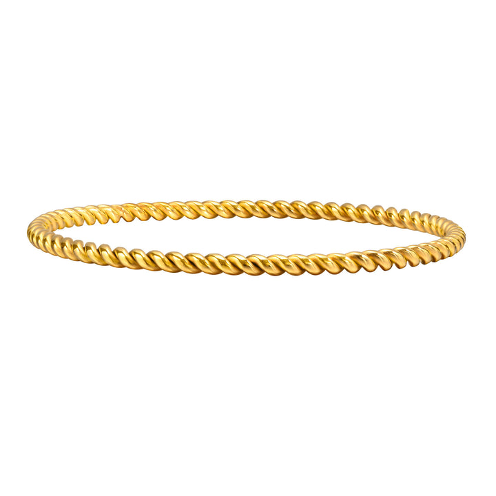Armring snoet 3mm - 18 karat forgyldt ædelstål