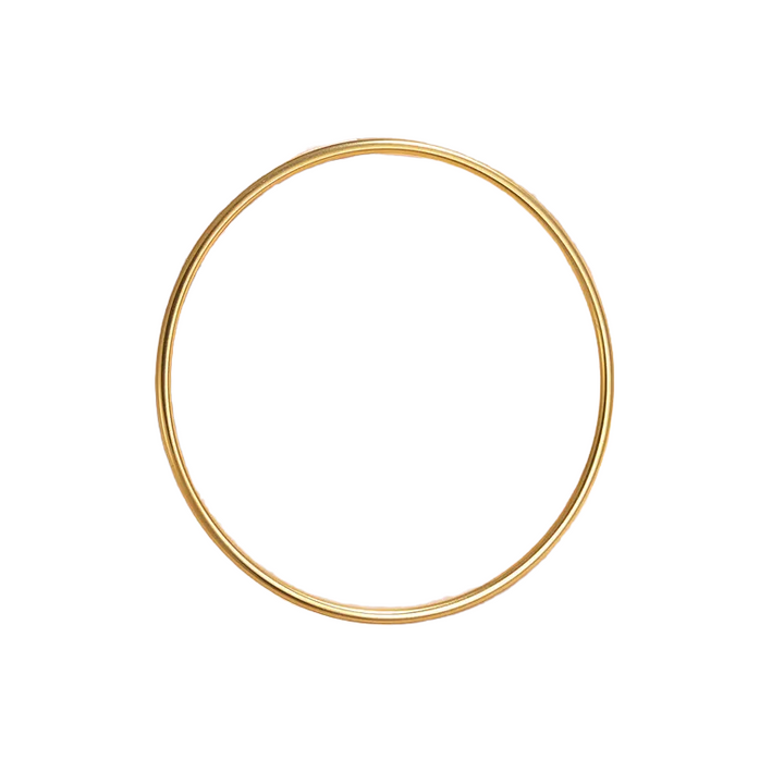 Tynd bangle armring - 18 karat forgyldt titanium