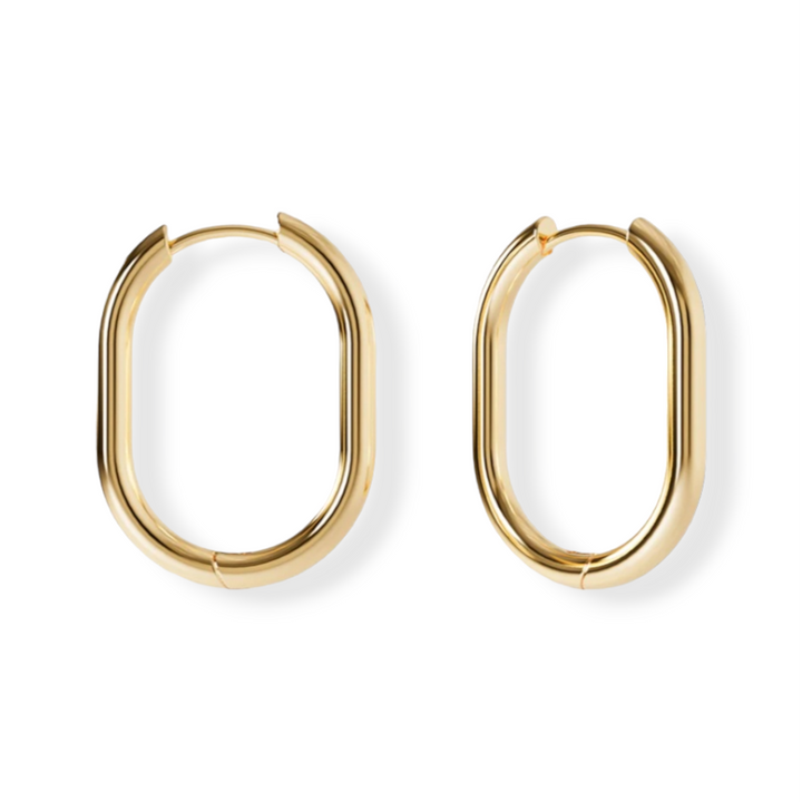 U hoops - 18 karat forgyldt titanium