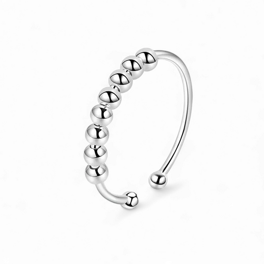 Fidget justerbar antistress ring i 925 sterlingsølv