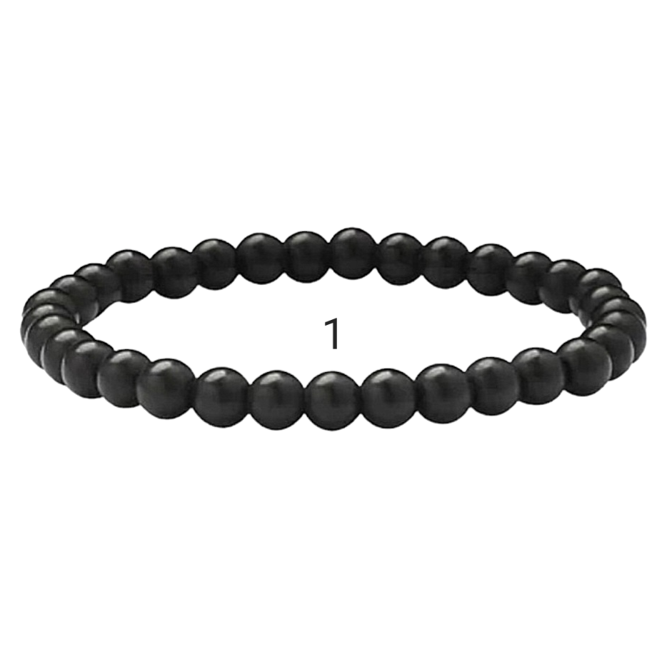 Herre armbånd med tiger eye og lavasten