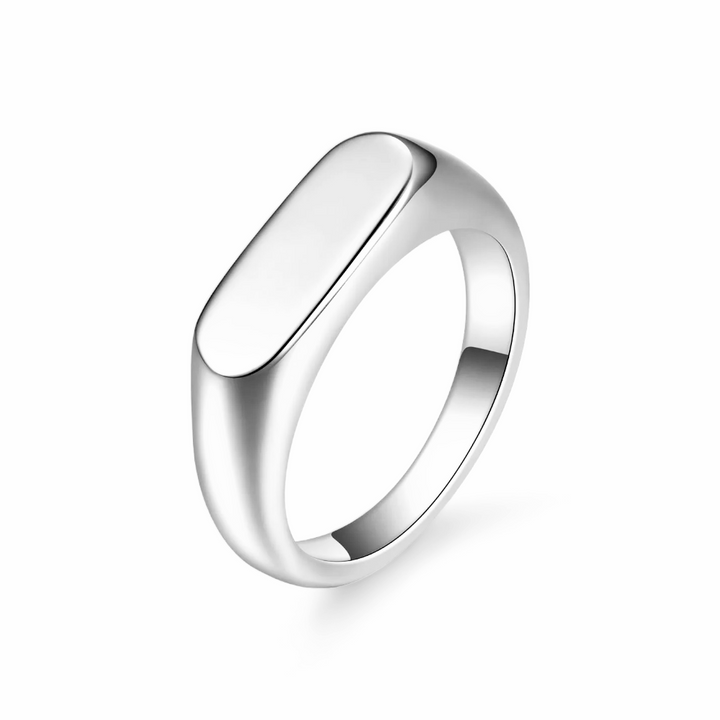 Signet ring i titanium