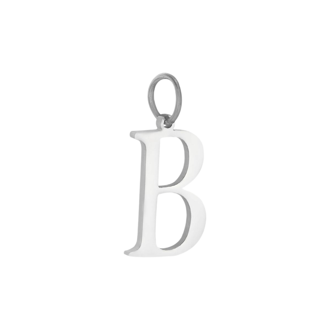 Bogstav vedhæng - ædelstål
