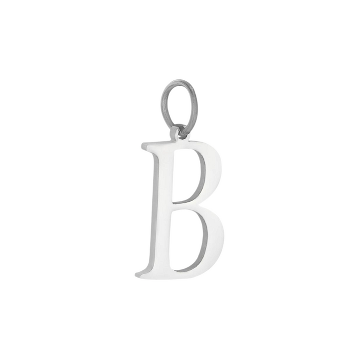Bogstav vedhæng - ædelstål