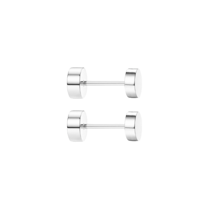 Ørestikker flad cirkel 2½mm - ædelstål