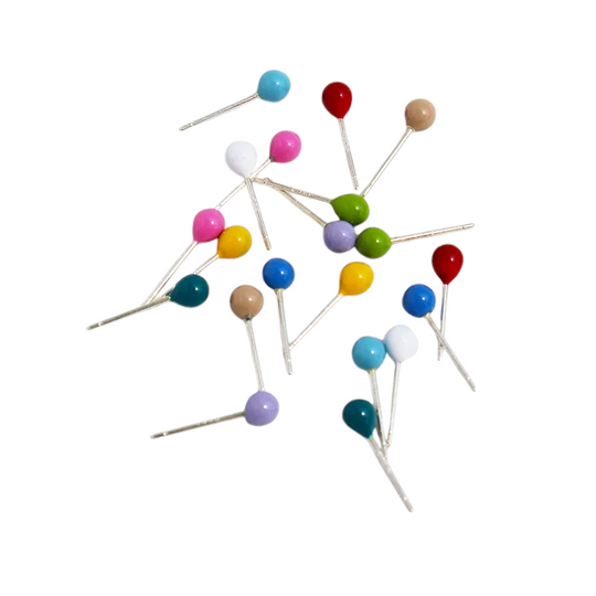 Ørestikker farvet emalje prikker i 925 sterlingsølv