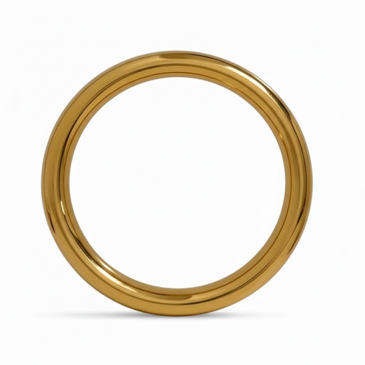 Armring letvægt 8mm - 18 karat forgyldt ædelstål