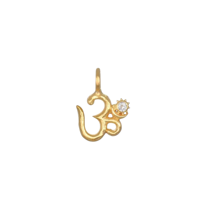 Vedhæng ohm symbol - 18kt forgyldt ædelstål