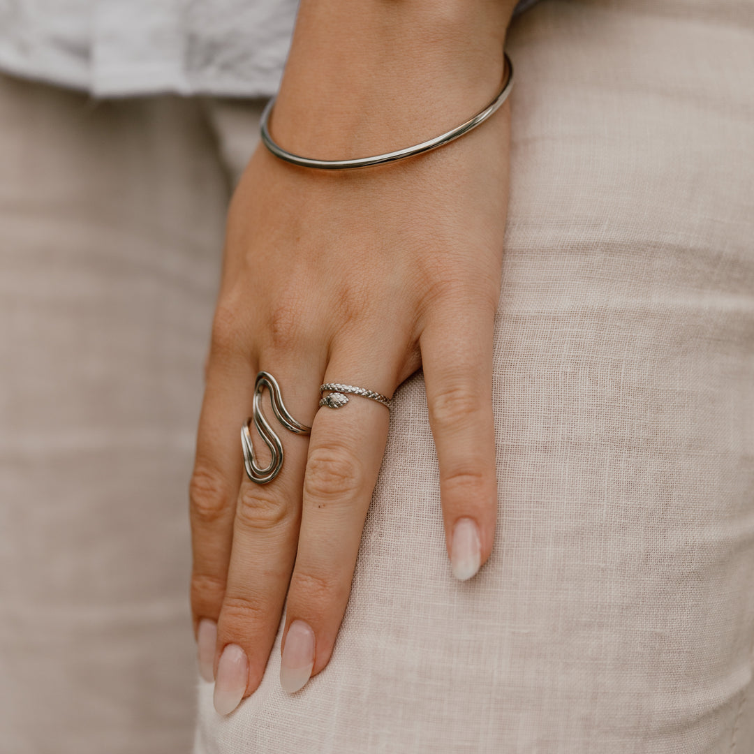 2. Sortering bangle armring - titanium