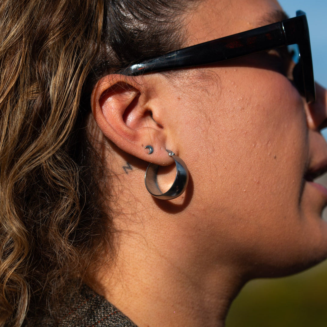 Wide Hoops 30mm – Ædelstål