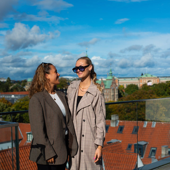 Organic Texture Hoops 25mm – 18 karat forgyldt ædelstål