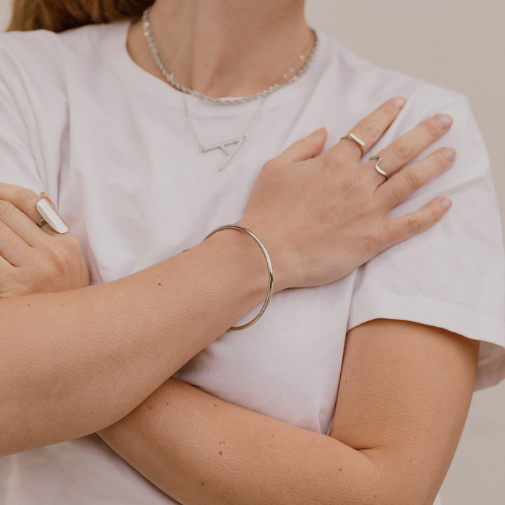 2. Sortering bangle armring - titanium