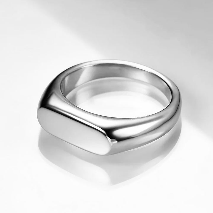 Signet ring i titanium