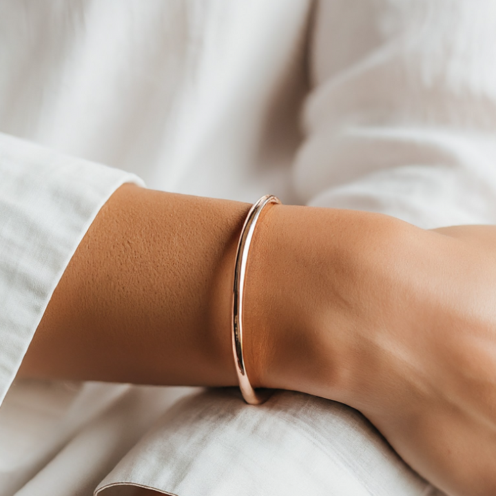 Bangle - rosegold forgyldt titanium (lille str.)