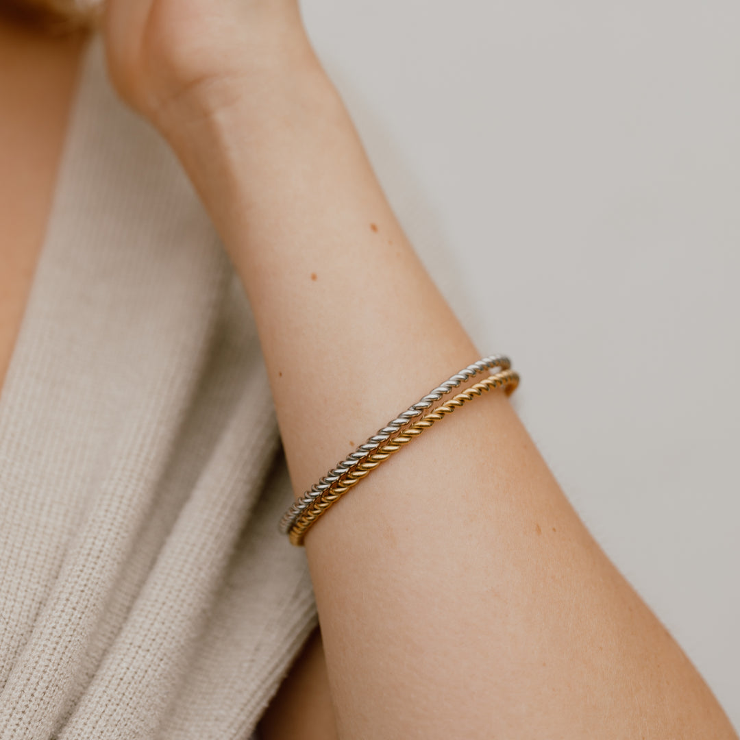 Armring snoet 3mm - ædelstål