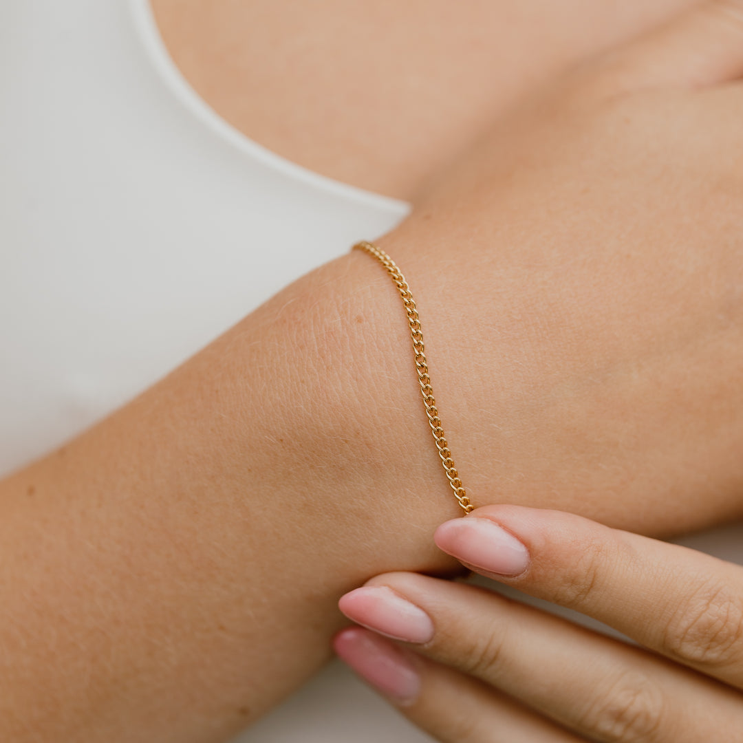 Panser armbånd 3mm - 18 karat forgyldt ædelstål