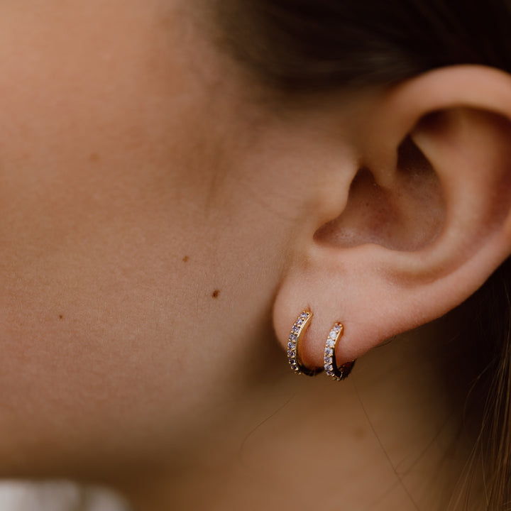 Mini hoops - 18 karat forgyldt kobber
