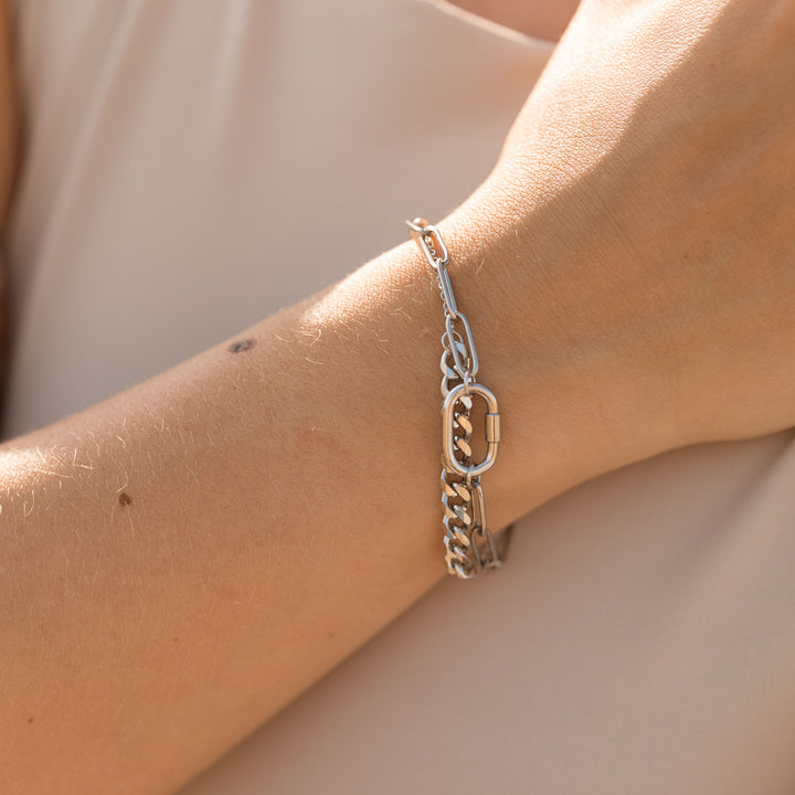 Armbånd multi kæder - ædelstål