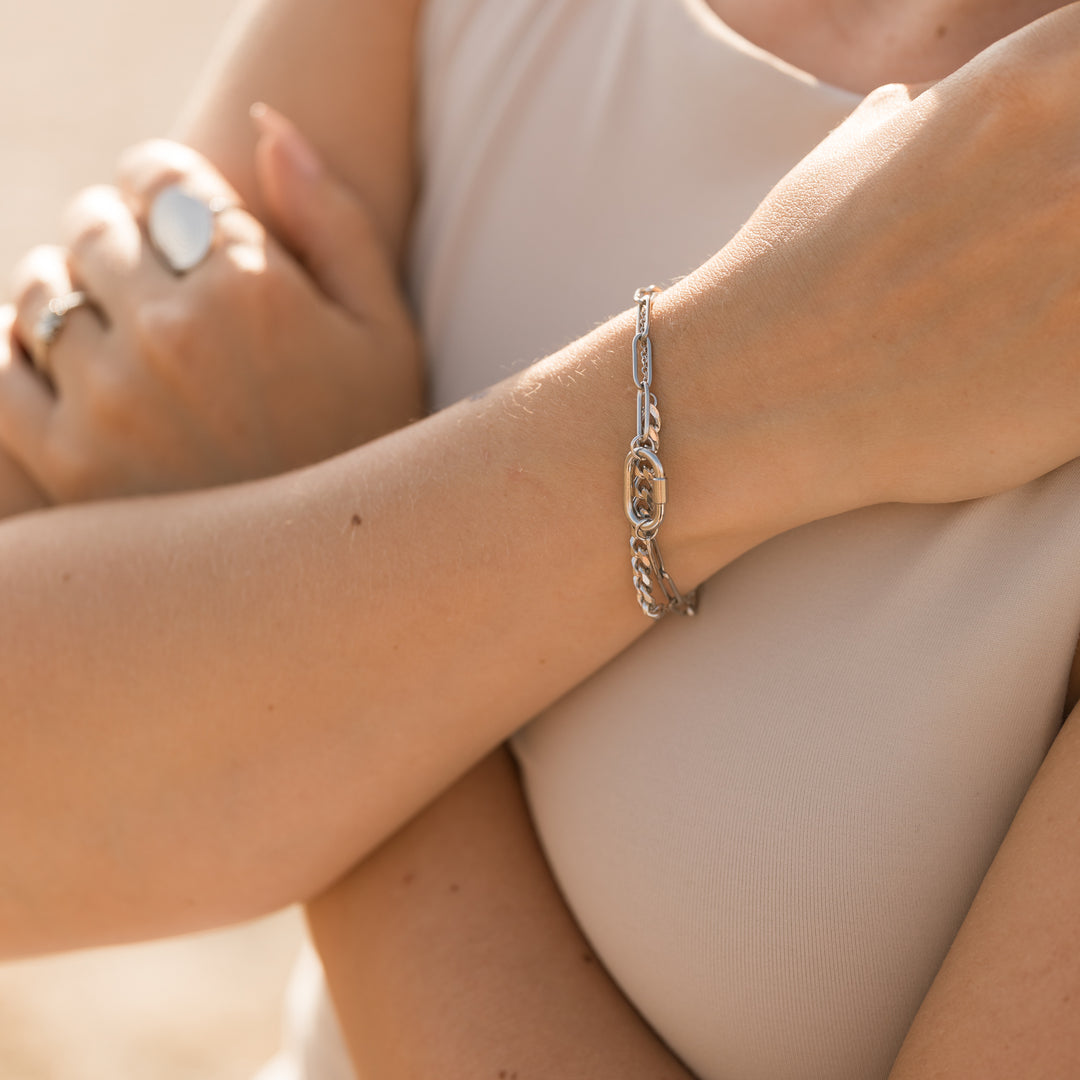 Armbånd multi kæder - ædelstål
