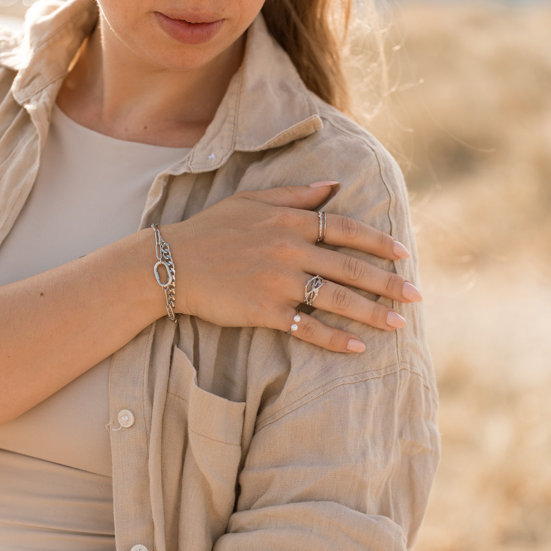 Armbånd multi kæder - ædelstål