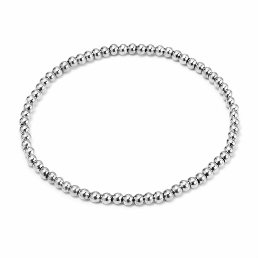 Kugle armbånd - ædelstål - flere str.