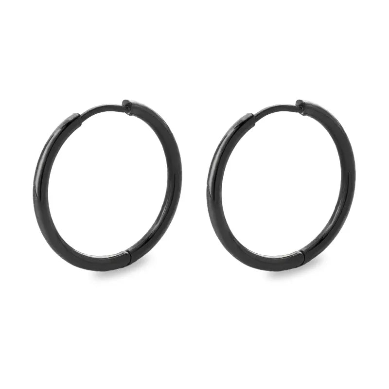 Hoops sort ædelstål - flere størrelser