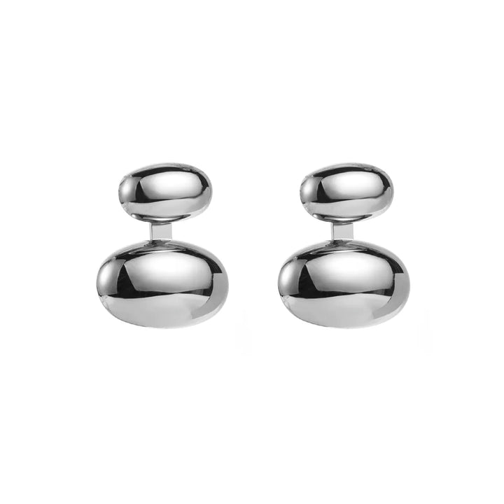 Silver duo studs -  Ædelstål