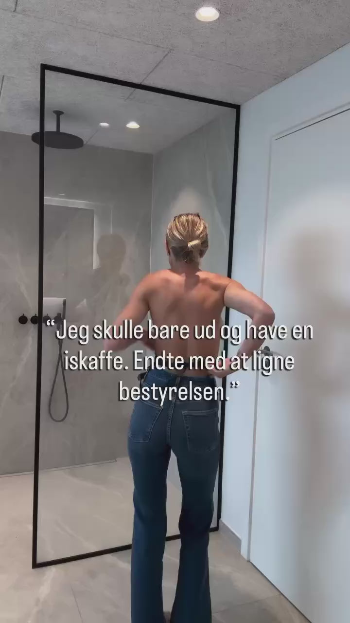Halskæde mini tag med Personligt bogstav - 18 karat forgyldt ædelstål