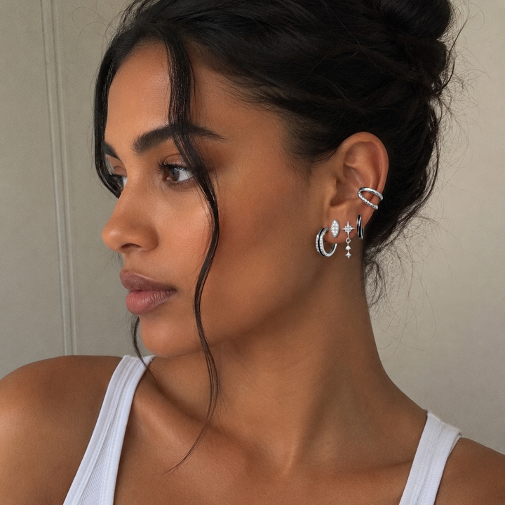 Dobbelt twist ørecuff – 925 sterlingsølv