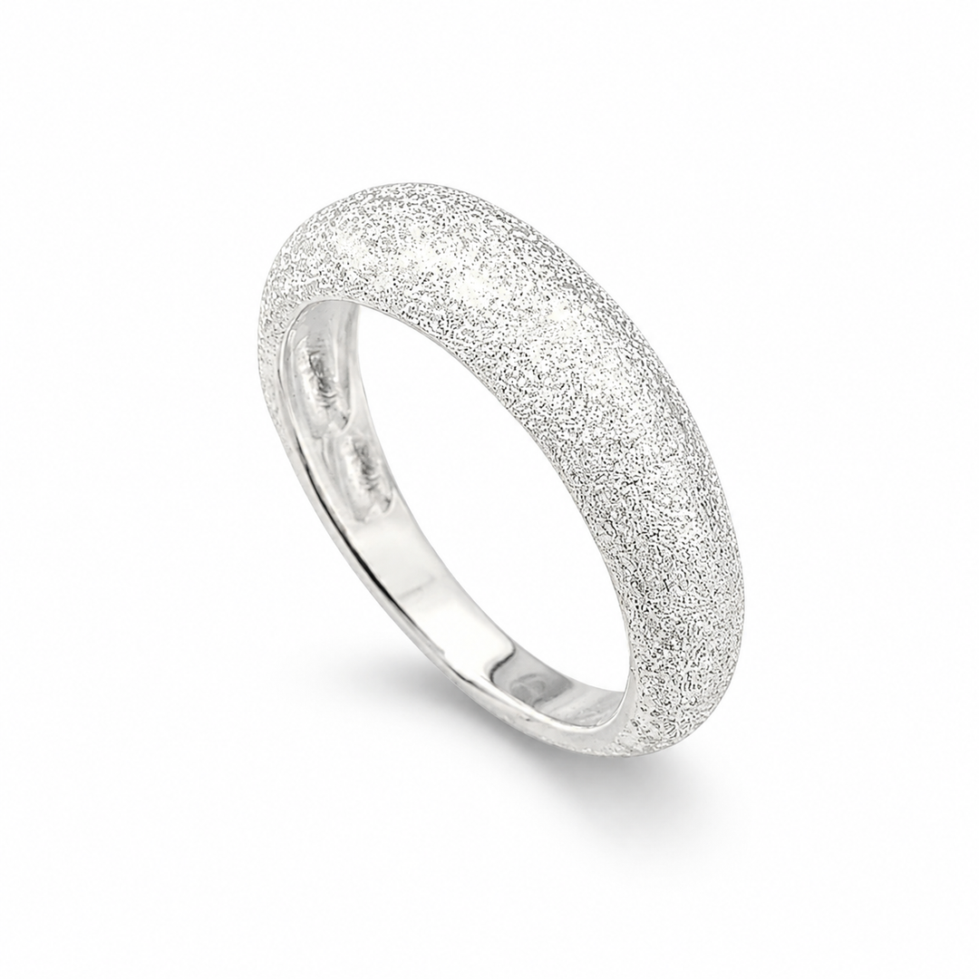 Ring sandbørstet - 925 sterlingsølv