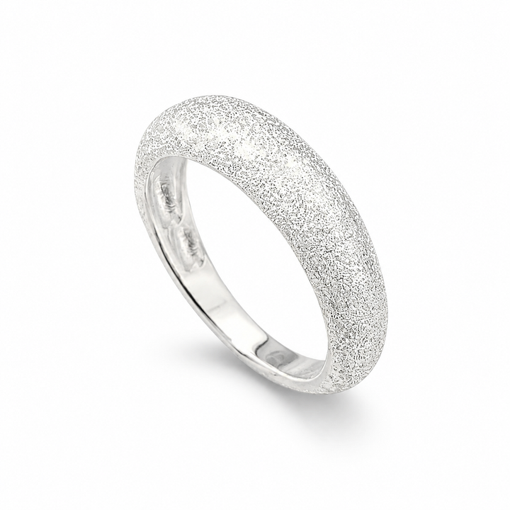 Ring sandbørstet - 925 sterlingsølv