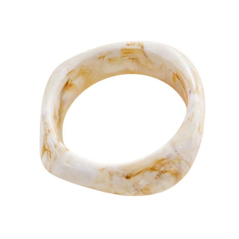 Creme bangle I resin