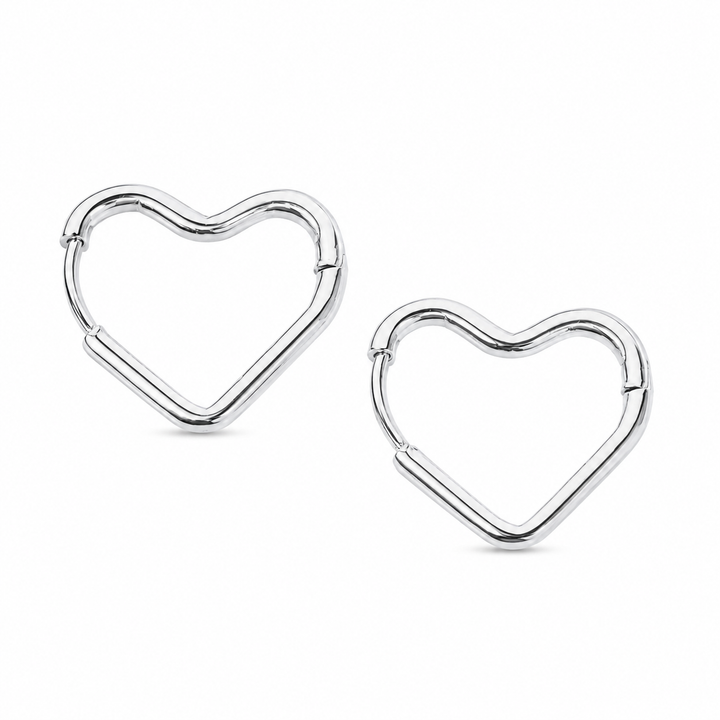 Hjerte hoops i titanium