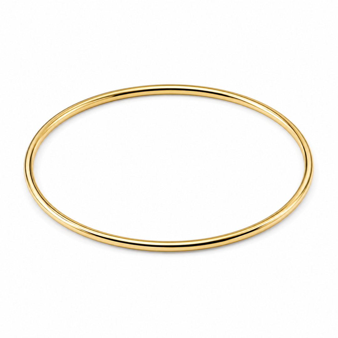 Armring 2.5mm - 18 karat forgyldt titanium