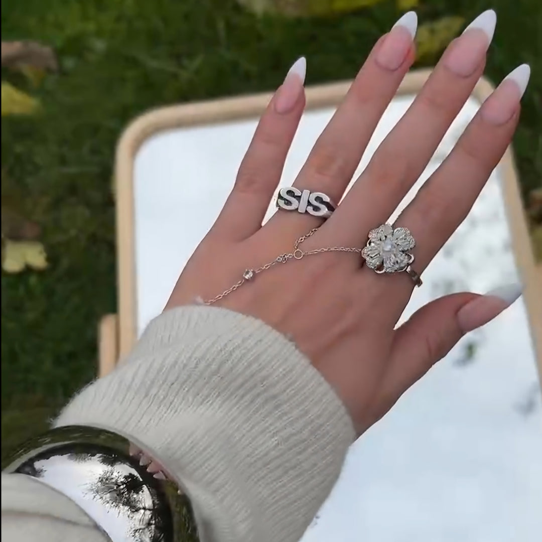 SIS ring justerbar - ædelstål