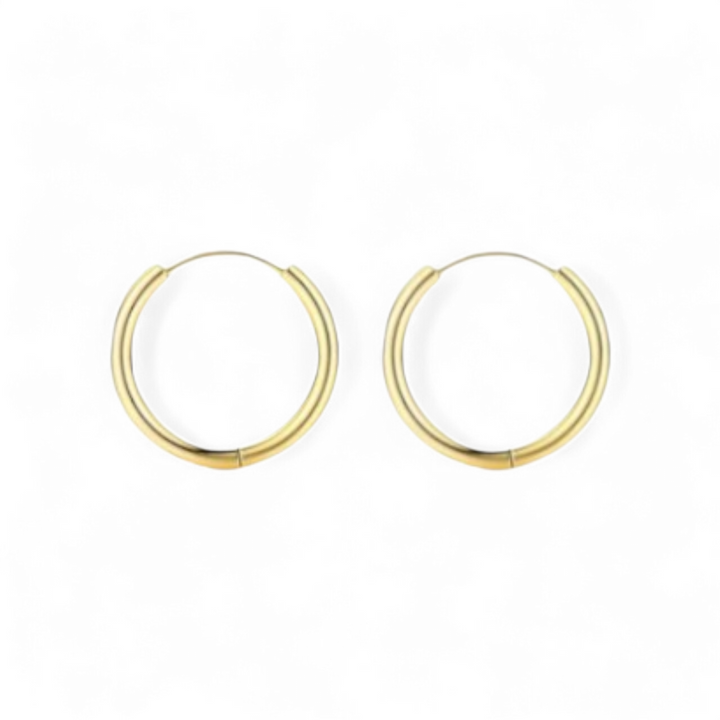 Classic hoops 11-13mm - 18 karat forgyldt ædelstål