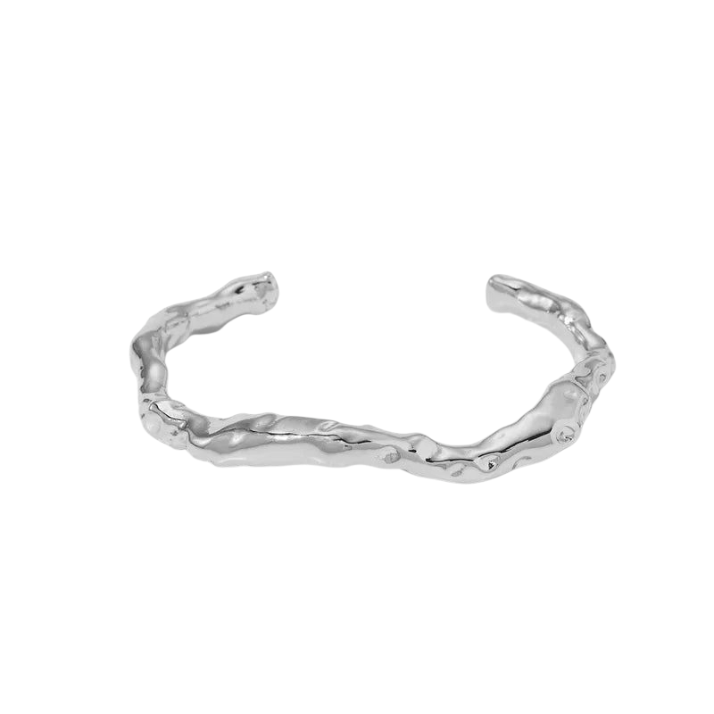 Bangle Armbånd organisk - Rustfrit Ædelstål
