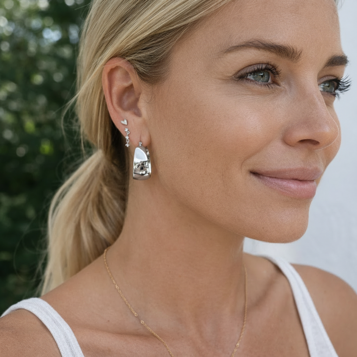 Wide hoops - 25mm ædelstål