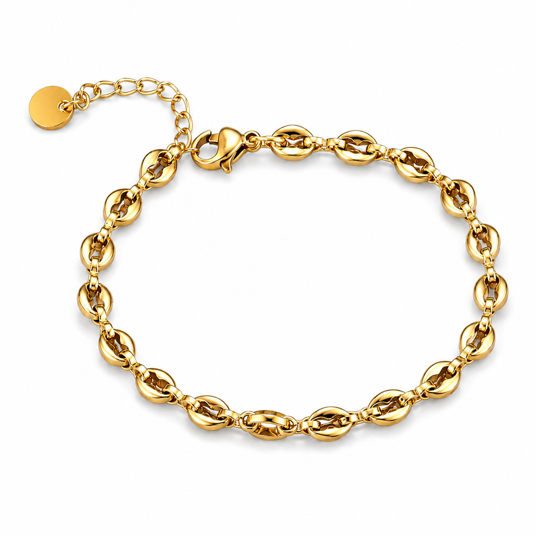 Armbånd lips i 18 karat forgyldt titanium