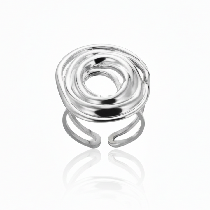 Organic flow ring - ædelstål
