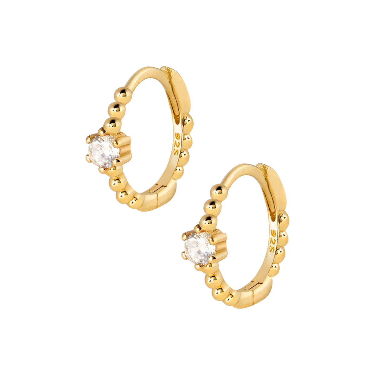 Creoler i 18 karat forgyldt sterlingsølv. Flere farver