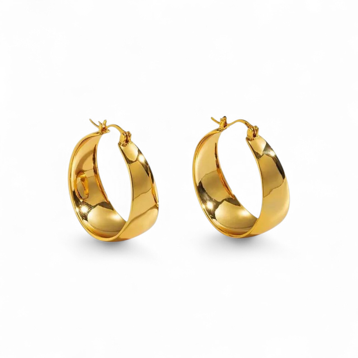 Wide Hoops 25mm - 18 karat forgyldt ædelstål